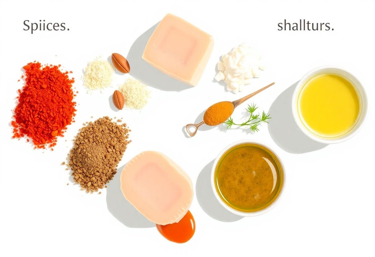 Spezie e salse per scaloppine di vitella