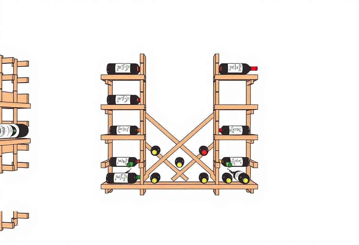 Dettagli di design delle cantinette