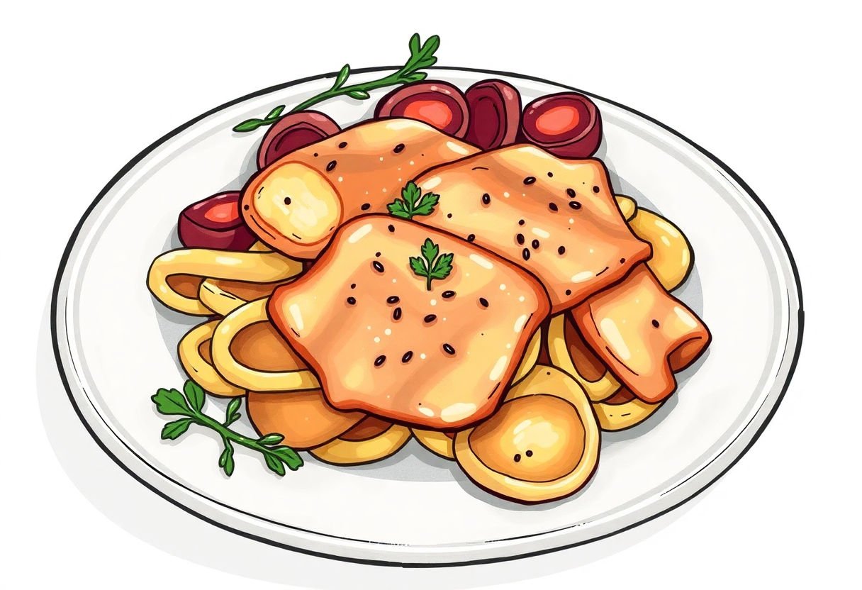 Scaloppine alla Valdostana su piatto.
