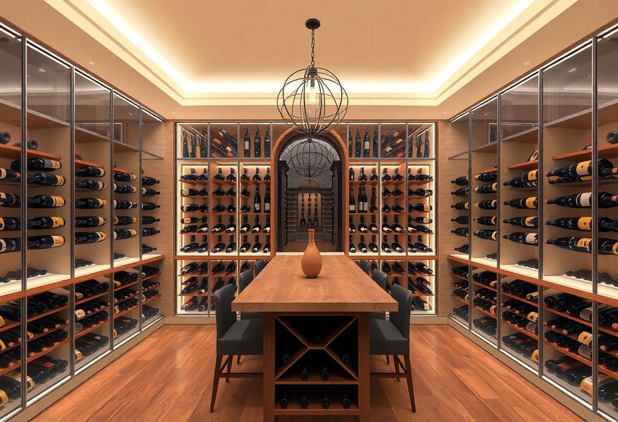 Design elegante della cantinetta